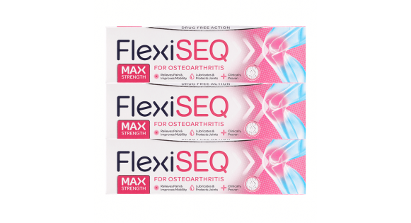 3 tubes of Flexiseq (50g x 3)